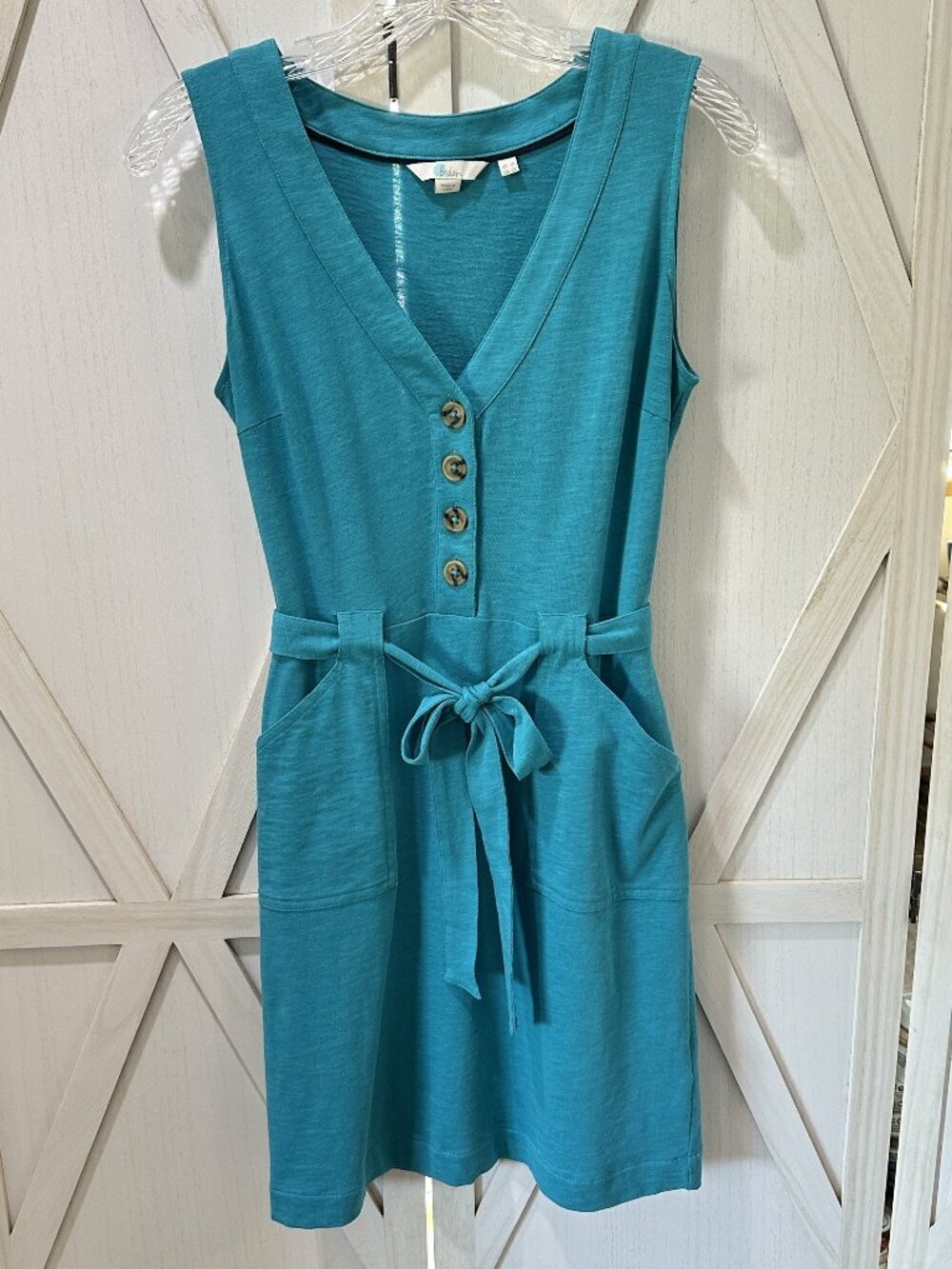 Boden Giselle Jersey Dress in Deep Marine - Picture 2 of 5